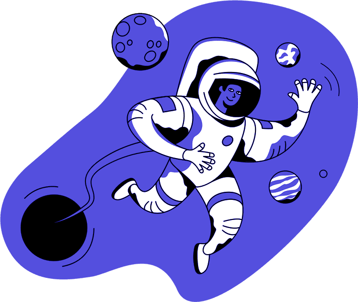 image showing spaceman, used as reference to the heading: not rocket science