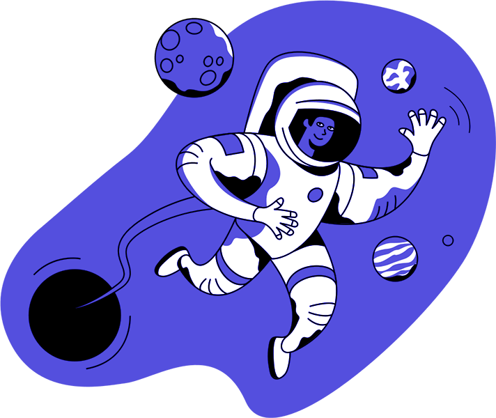 image showing spaceman, used as reference to the heading: not rocket science